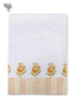 Handloom Cotton Hand Towel With Block Print Border